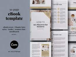 You can also create one from scratch for yourself. 30 Page Canva Ebook Template By Brochure Design On Dribbble