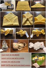 Washcloth Fish Baby Shower Crafts Washcloth Animals Towel Animals