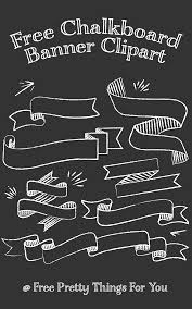 Free Chalkboard Banner Clipart Free Pretty Things For You Chalkboard Fonts Chalkboard Banner Chalkboard Lettering