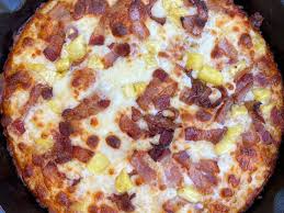 The Mauro Family Bacon And Pineapple Pan Pizza Recipe Food Network Recipes Bacon Recipes