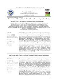 Deneyimli, yönetmeliklere ve mesleğe hakim bir mühendis abimiz, meslektaşımız. Pdf Determination Of Radioactivity Levels In Different Mushroom Species From Turkey Turkiye Den Farkli Mantar Turlerinde Radyoaktivite Seviyelerinin Belirlenmesi Peksen Et Al Determination Of Radioactivity Levels In Different Mushroom Species From
