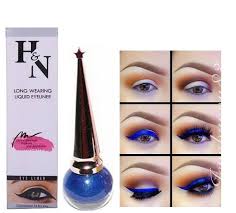 Long Wearing Liquid Eyeliner Blue Silver Liquid Eyeliner Eyeliner Beauty Makeup