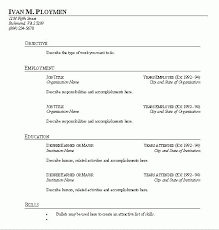 Fill In The Blank Resume Lifiermountain Org Sample Resume Templates Free Printable Resume Templates Job Resume Format