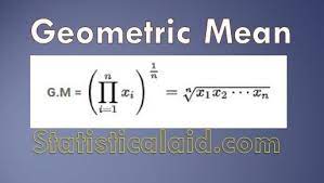 Pin By Statistical Aid On Statistics Geometric Mean Geometric Statistical