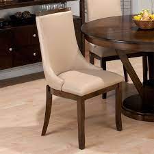 Jofran Webber Walnut Madison Side Chair In Stone Faux Leather Set Of 2 Dining Chairs Side Chairs Dining Dining Furniture