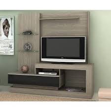Home Dallas 1 83m Mira Rack Moveis Produzido Em Mdf Mdp Prateleiras Em Vidro Temperado Corredica Metalica R 709 Tv Wall Unit Home Theater Rooms Led Decor