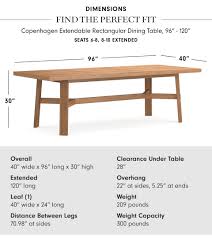 It has a traditional design that is perfect in both a kitchen and small dining room setting. Copenhagen Extendable Dining Table Williams Sonoma
