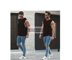 Phối đồ áo thun ba lỗ với quần shorts cách tạo phong cách thể thao sàn–  Donman