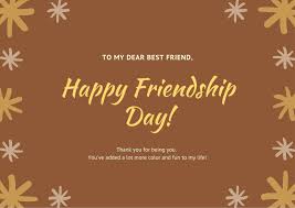 Jul 15, 2021 · international friendship day, also known as world friendship day, is an initiative established by the un general assembly that is observed annually on july 30. Customize 36 Friendship Cards Templates Online Canva