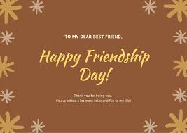 Pink and white bordered floral friendship day card. Customize 36 Friendship Cards Templates Online Canva
