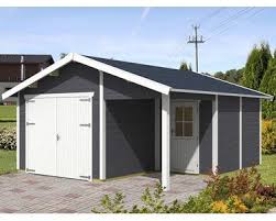 Skan Holz Holzgarage Varberg 2 500 Cm X 525 Cm Schiefergrau Kaufen Bei Obi Holzgarage Dachschindeln Schalung