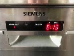 Siemens Spulmaschine Zeigt Fehler E15 Und Summt Dagazine