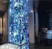 Semi-Precious Blue Onyx Agate Stone Table Top