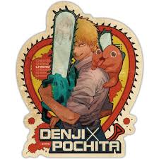 Chensō man) is a japanese manga series written and illustrated by tatsuki fujimoto. Chainsaw Man Travel Sticker 1 Denji Pochita
