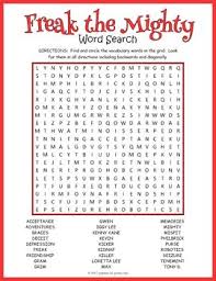 Freak The Mighty Activity Word Search Fun Airplane Activities Kids Travel Journal Kids Travel Activities