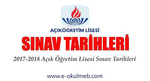 2020 auzef final sınavı ne zaman? 2017 2018 Aol Acik Ogretim Lisesi Sinav Tarihleri E Okul Veli Ogrenci Giris