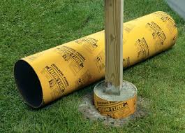 I think it's coming from this wood thats stuck in the cement thats all around the the edging of concrete. Quikrete Tube Form In The Concrete Forms Department At Lowes Com