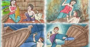 Selain sinopsis cerita, di sini kami juga akan menjabarkan unsur intrinsik yang terdapat dalam cerita rakyat sangkuriang dan legenda terbentuknya gunung tangkuban perahu. Gambar Ilustrasi Cerita Rakyat Tangkuban Perahu Rahman Gambar
