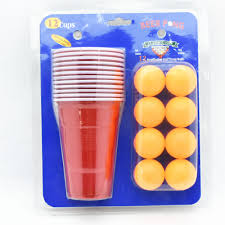 Vemos algunas de estas ideas creativas para jugar usando vasos plásticos: Juego De 12 Pelotas De Beer Pong Juego De 12 Tazas De Cerveza Y Vasos Rojos Suministros De Fiesta De Beer Pong Buy Cerveza Pon Juego Product On Alibaba Com