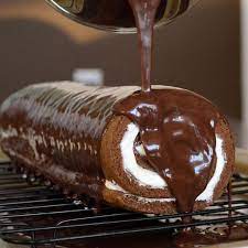 Chocolate Cream Swiss Roll Desserts Cake Roll Recipes Cake Roll