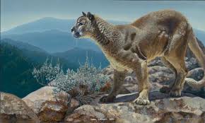 Susan Labouring Living On The Edge Big Cats Art Wildlife Paintings Cat Art