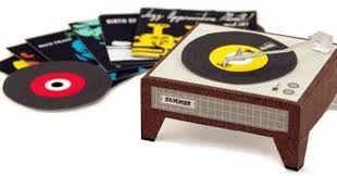 Here Is A Miniature Paper Model Of A Record Player With Some Old Vinyl Long Plays Offered By Curiosity Group A Nice M Paper Models Paper Crafts Paper Toys