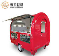 China Hot Selling Fast Street Vending Carts Mobile Round Food Trailer