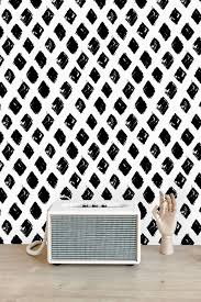 Black And White Diamond Wallpaper Black Geometric Diamond Wallpaper Peel And Stick Etsy In 2020 Geometric Diamond Wallpaper Diamond Wallpaper Wallpaper