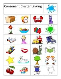 consonant blends charts and flashcards