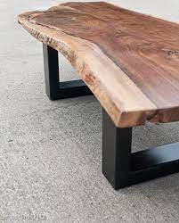 Walnut Coffee Table Rustic Table Black Walnut Table Sofa Etsy In 2021 Rustic Coffee Tables Live Edge Table Living Table