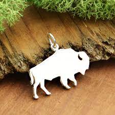 Sterling Silver Buffalo Charm Stamping Blank