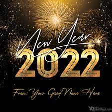 Happy New Year Eve 2022 Pictures New Year S Eve 2022 Card With My Name Edit Free Download