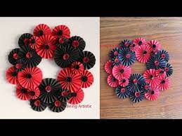 Rendered in a palette of neutral colours, these wide width wallcoverings are paste the wall, making them perfect for your interior. 2 Paper Flower Wall Hanging 6 Diy Hanging Flower Wall Decoration Ideas Youtube Diy Paper Flower Wall Hanging Flower Wall Paper Flowers