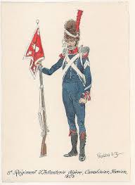 3e Legere 1807 Guerre Napoleonienne Armee Francaise Fanion