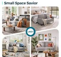 Amazon.com: LINSY HOME 58" Loveseat Sofa, 2 Seat Sofa Couch ...