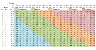 Bmi Chart Coach Calorie