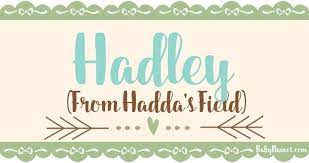 The Name Hadley Means From Hadda S Field And Is Of English Origin Hadley Is Name That S Been Used By Parents Who Baby Names Names With Meaning Baby Girl Names