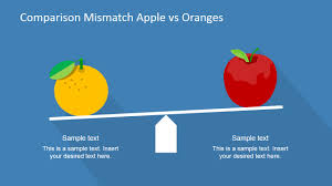 Compare Apples And Oranges Powerpoint Shapes