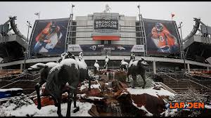 The denver broncos and the stadium are not responsible for items left behind, lost, stolen, or damaged. Snow Blankets Broncos Stadium Ahead Of Larvsden Youtube