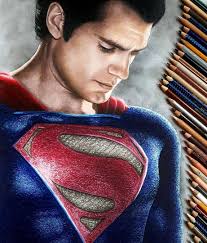 Pin By Uriel Mejia On Superman Superman Drawing Drawing Superheroes Colored Pencil Artwork