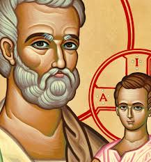 Amazon.com: Monastery Icons Saint Joseph and Child Jesus Mounted Plaque  Icon Reproduction 11" x 14" : Home & Kitchen