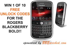 These unlock codes are a unique sequence of numbers composed of 8 or 16 digits that are specific to your rogers phone's serial number known as imei. Contest Win A Free Unlock Code For The Rogers Bold Crackberry