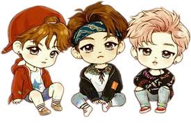 Freetoedit Bts Maknaeline Vminkook Remixit Bts Chibi Anime Chibi Drawings