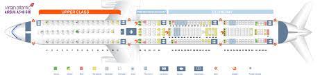 Seat Map Airbus A340 600 Virgin Atlantic Best Seats In Plane