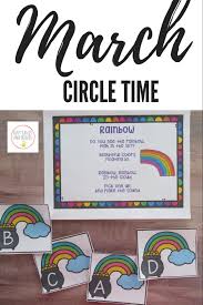 March Circle Time For Preschool Preschool Circle Time Circle Time Preschool Calendar