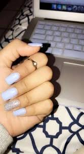 65 Ideas Nails Acrylic Coffin Short For Kids Blue Acrylic Nails Winter Nails Acrylic Silver Glitter Nails Dream nails love nails pretty nails fancy nails bling nails art tropical flamingo nails pink manicure cute acrylic nails.