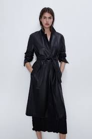 Faux Leather Trench Coat Zara United States I 2020 Trenchcoat