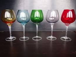 Enjoy our selection of fine murano glass personal and. Large Red Wine Glasses From Made Murano Glass 1950s Set Of 5 For Sale At Pamono