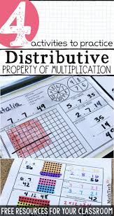 Distributive Property Of Multiplications 3rd Grade Math Activities Distributive Property Of Multiplication Distributive Property Properties Of Multiplication