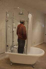 Maybe you would like to learn more about one of these? Oasis Vintage Antique Clawfoot Tub With Glass Shower Surround Clawfoot Tub Shower Glass Shower Clawfoot Tub